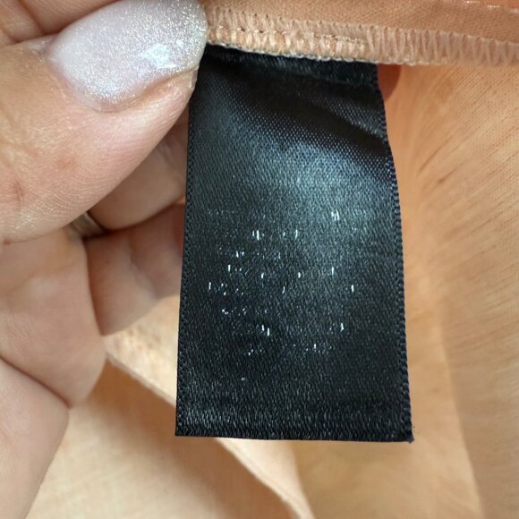 Lafayette 148 NY Creamsicle Linen Short Sleeve Button Shirt Womens Medium - Picture 5 of 6